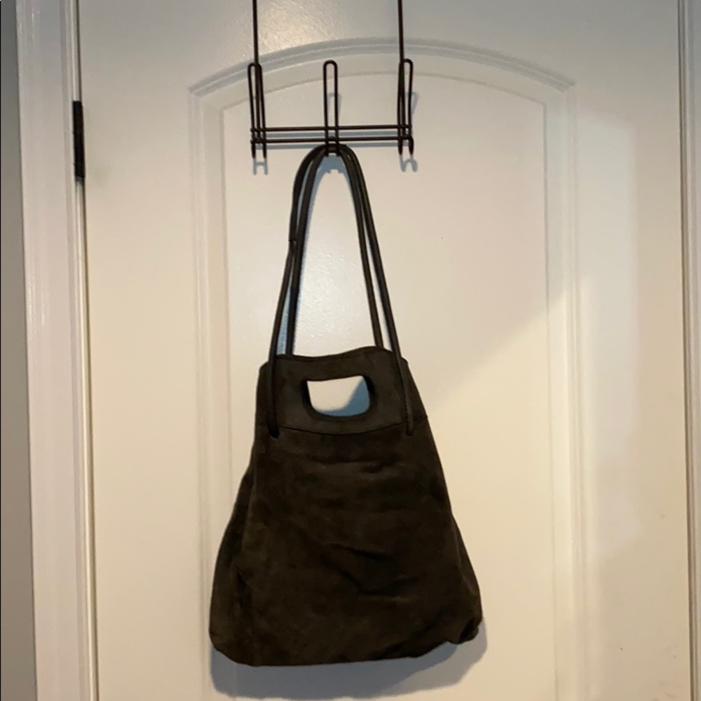 Free People Grey suede bag like new